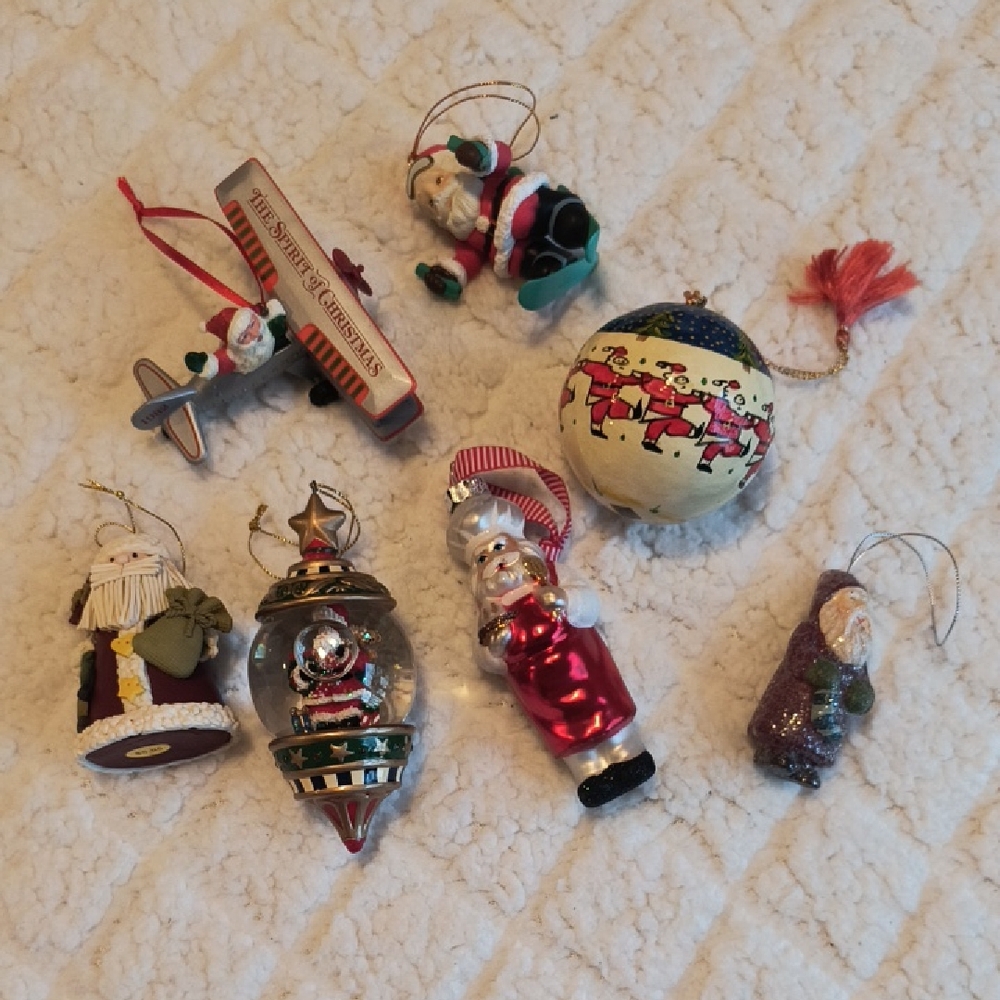 Santa Ornaments